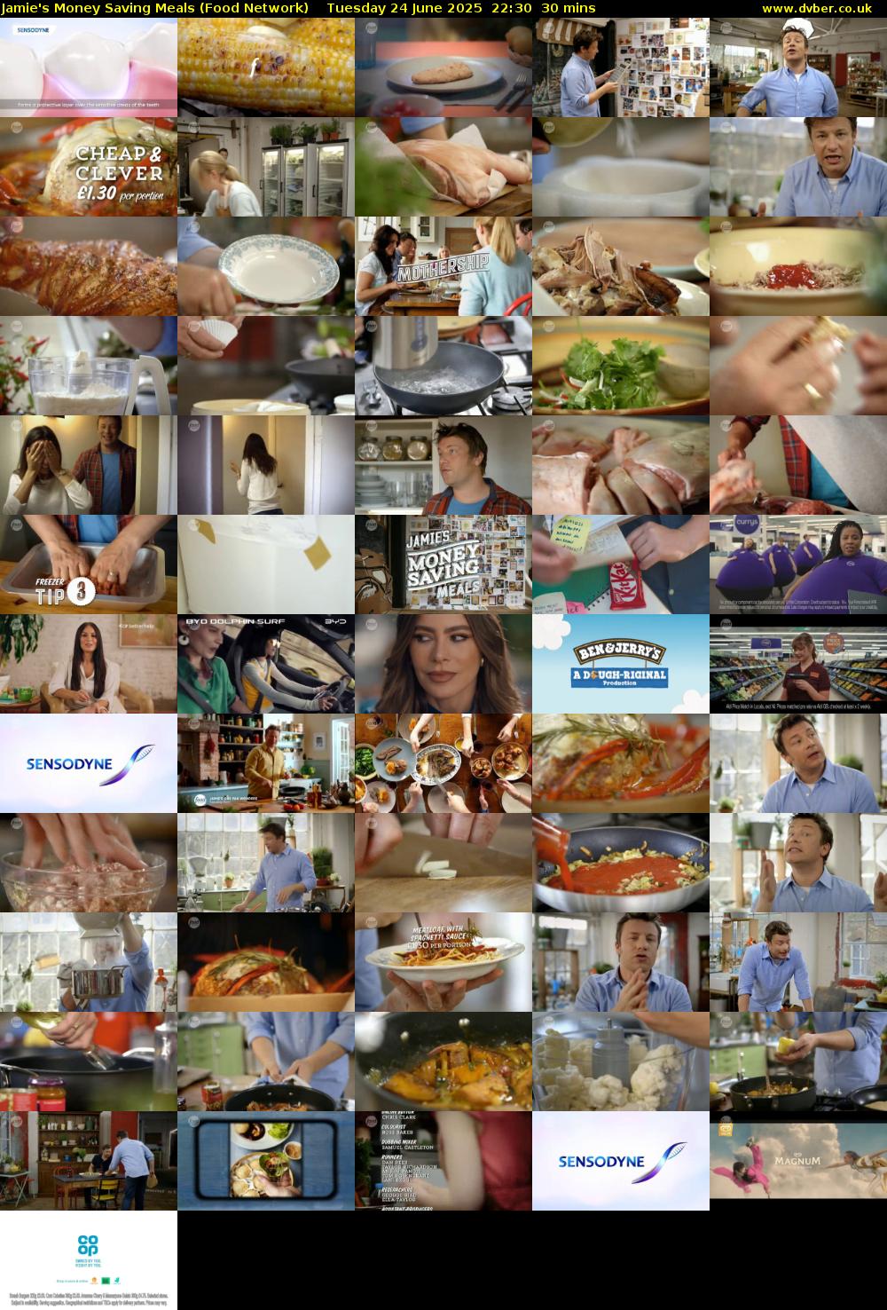 Jamie's Money Saving Meals (Food Network) Tuesday 24 June 2025 22:30 - 23:00