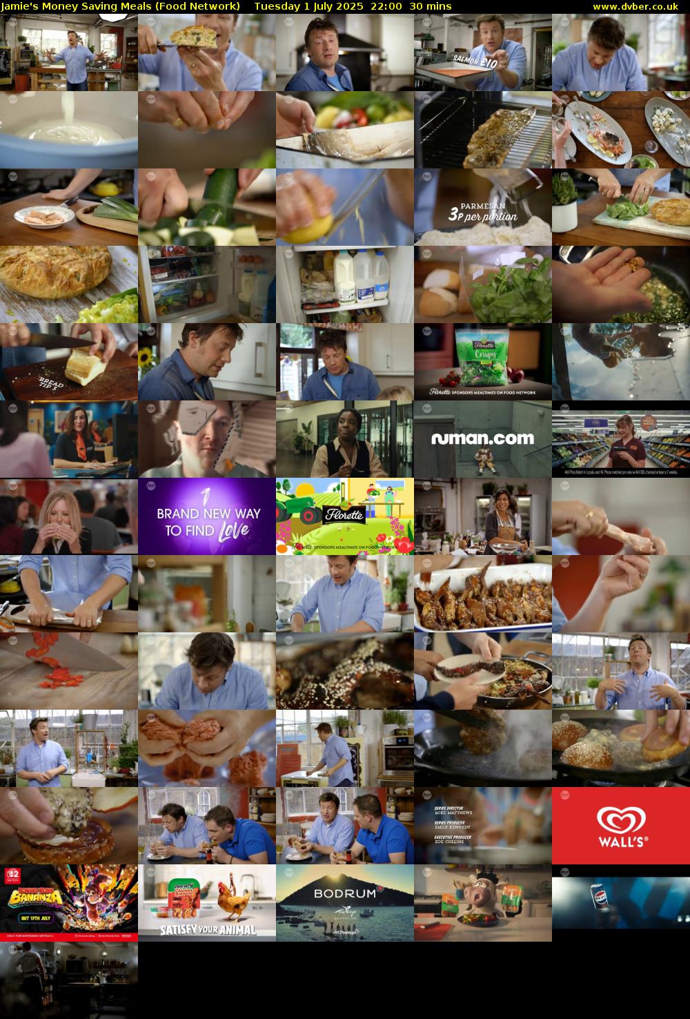 Jamie's Money Saving Meals (Food Network) Tuesday 1 July 2025 22:00 - 22:30