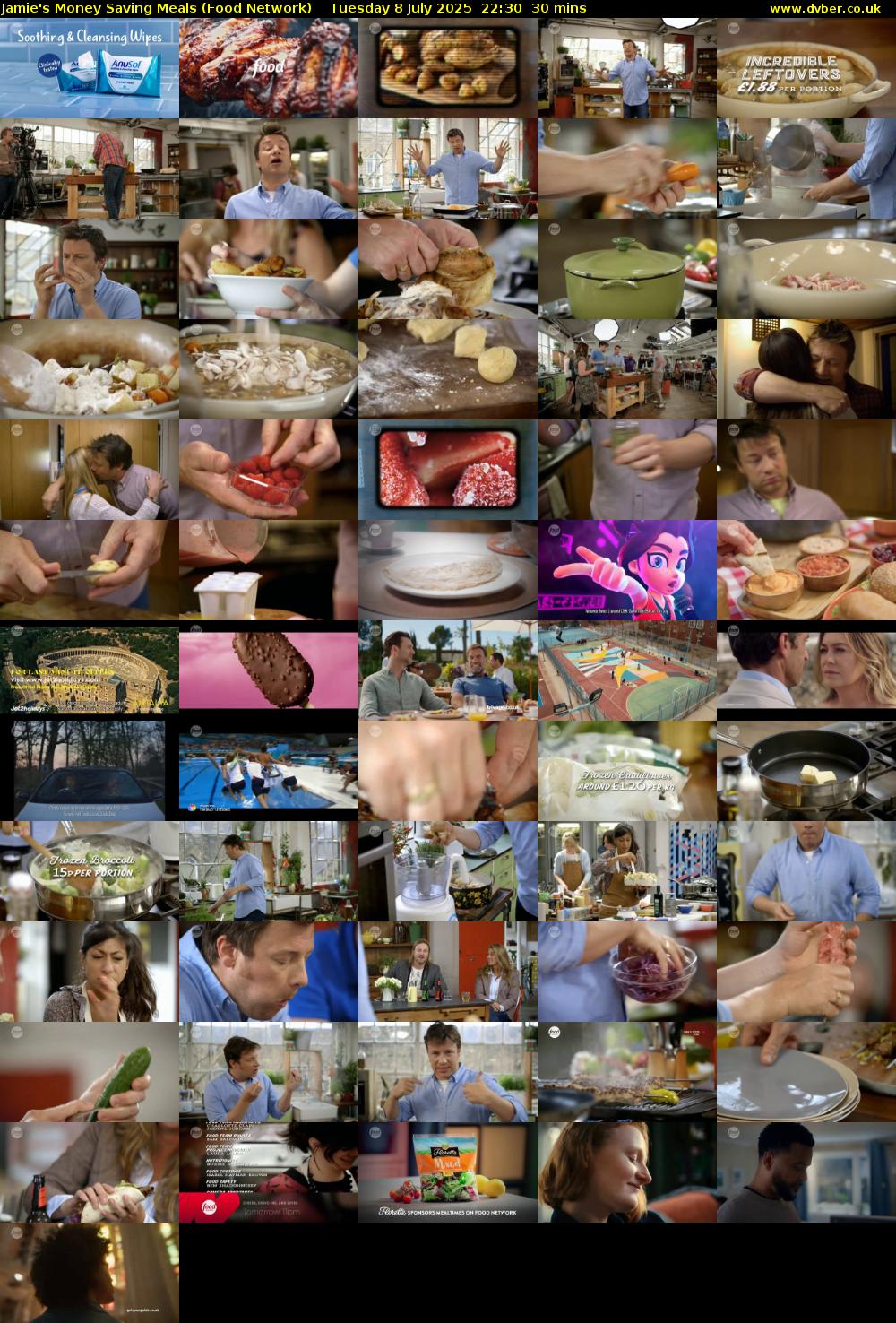 Jamie's Money Saving Meals (Food Network) Tuesday 8 July 2025 22:30 - 23:00
