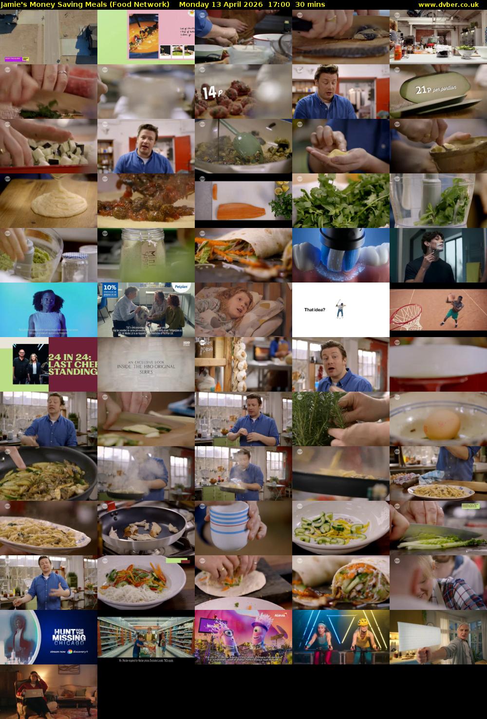 Jamie's Money Saving Meals (Food Network) Monday 13 April 2026 17:00 - 17:30