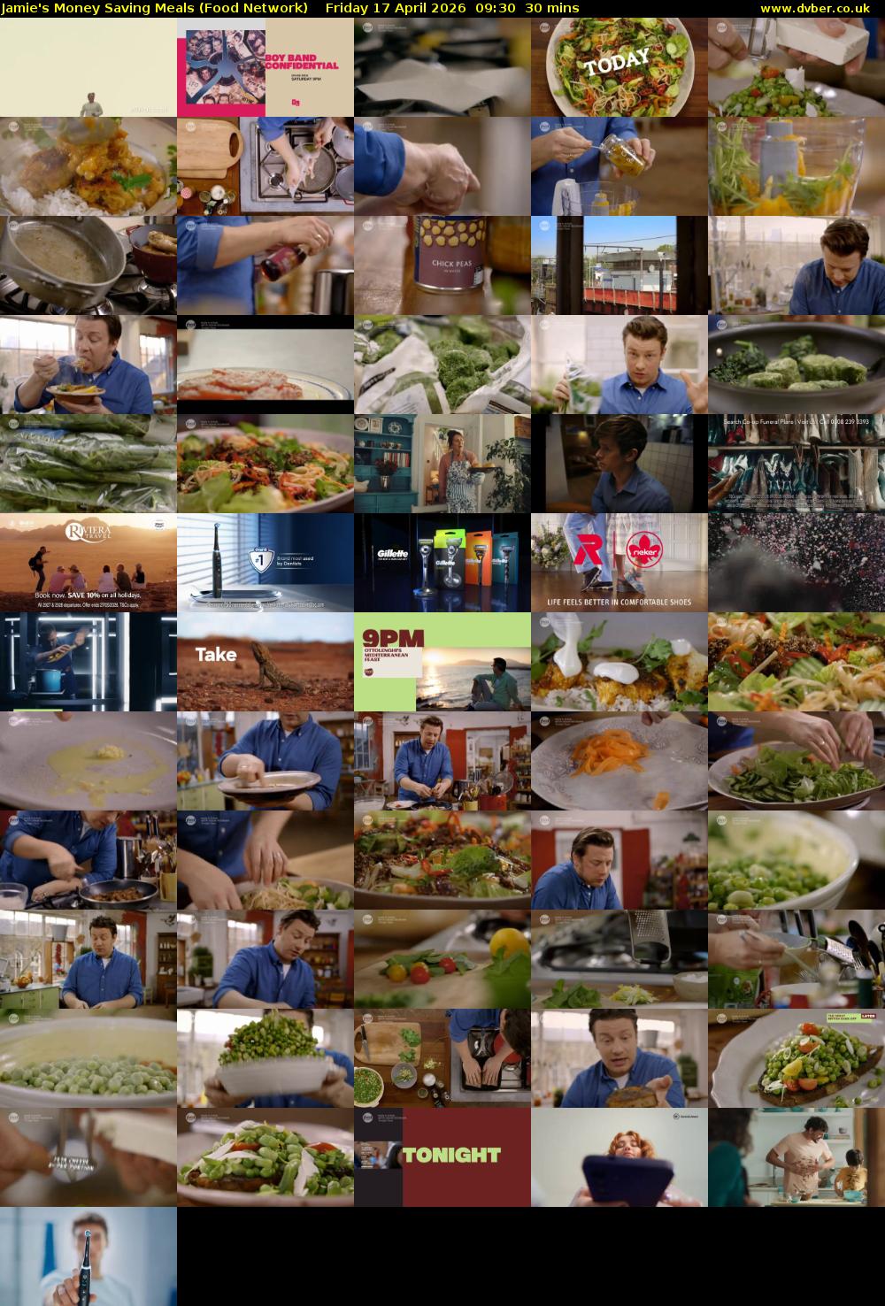 Jamie's Money Saving Meals (Food Network) Friday 17 April 2026 09:30 - 10:00