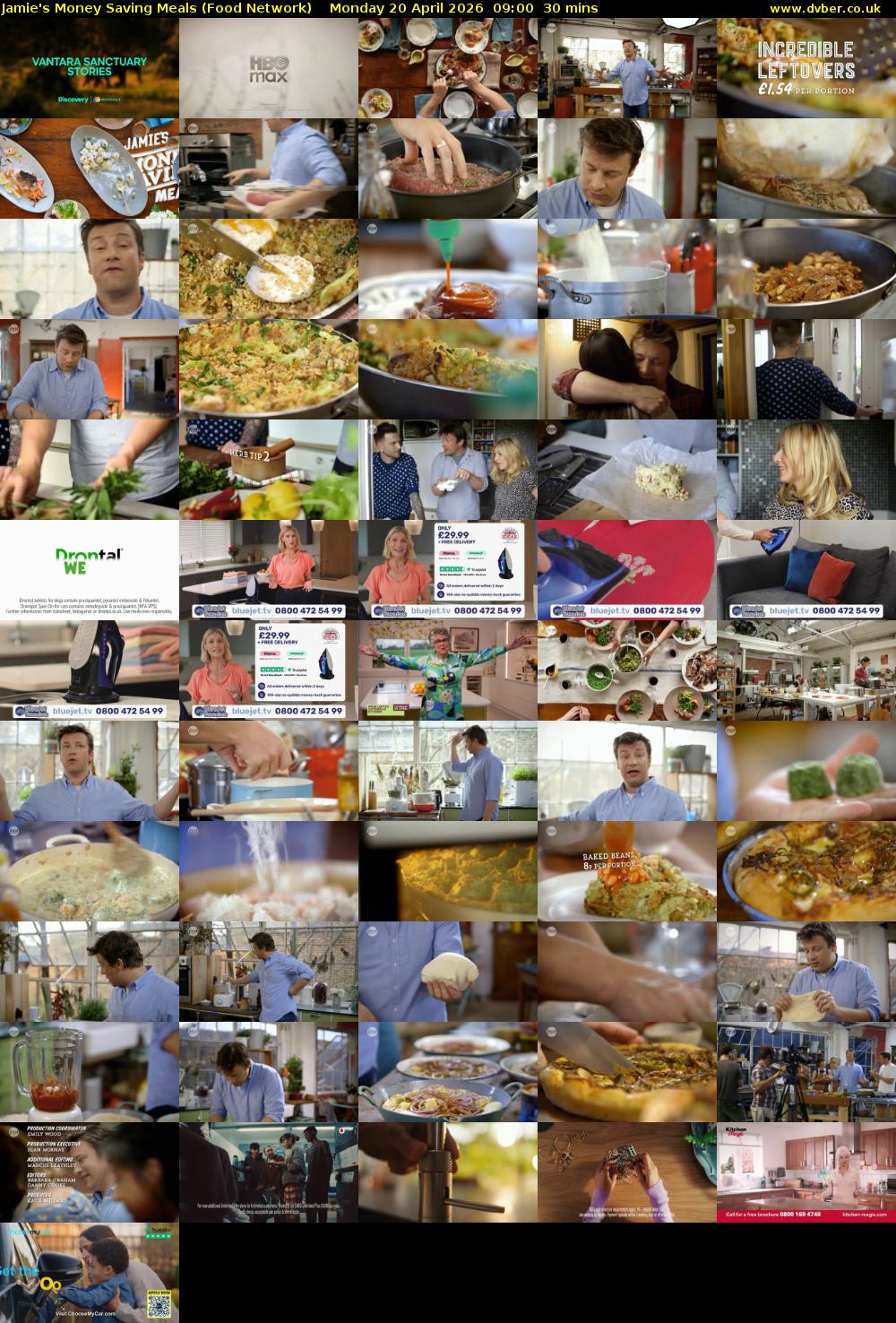 Jamie's Money Saving Meals (Food Network) Monday 20 April 2026 09:00 - 09:30