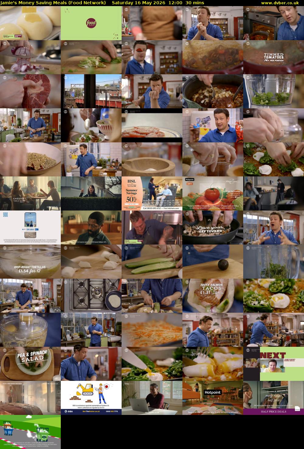 Jamie's Money Saving Meals (Food Network) Saturday 16 May 2026 12:00 - 12:30