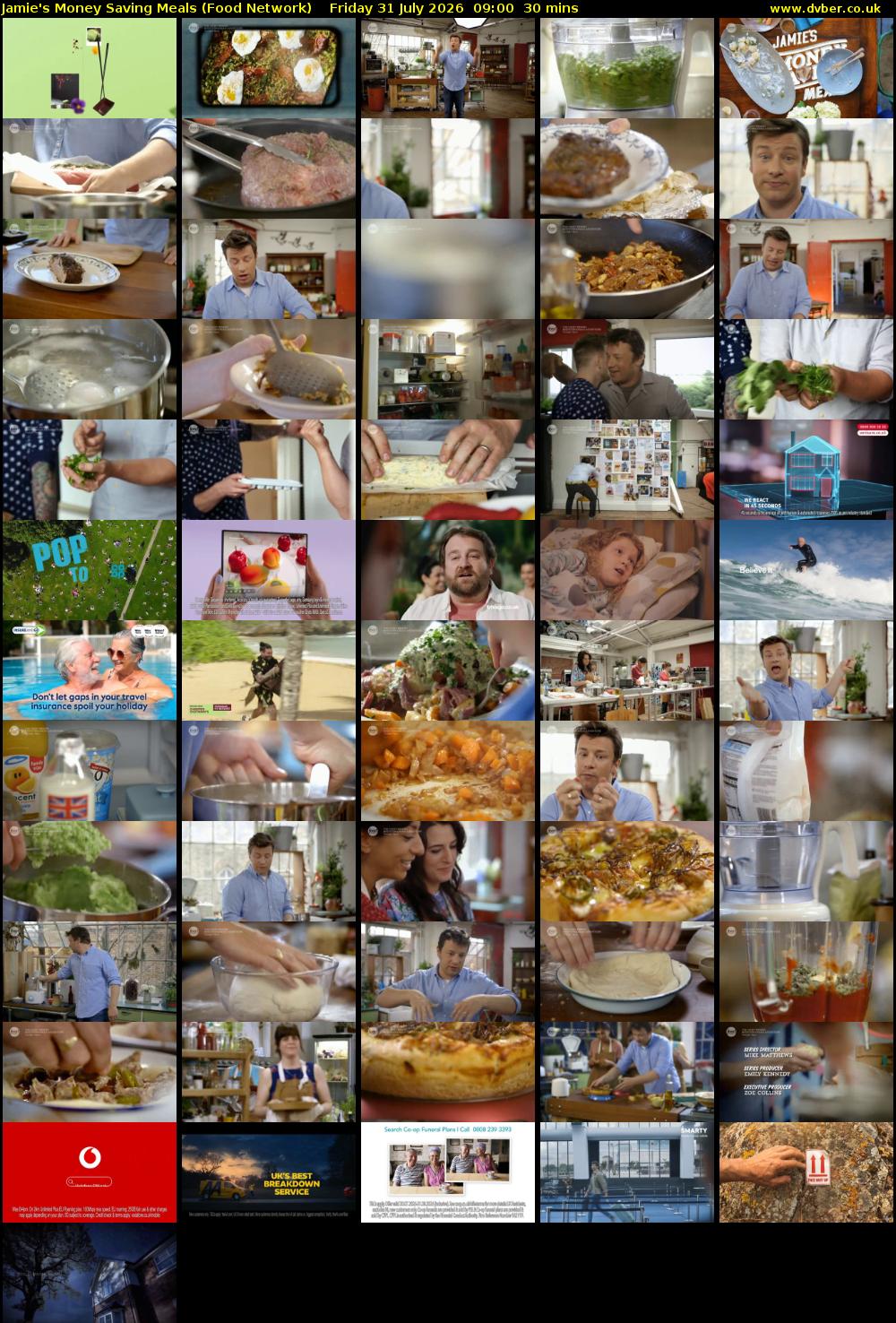 Jamie's Money Saving Meals (Food Network) Friday 31 July 2026 09:00 - 09:30