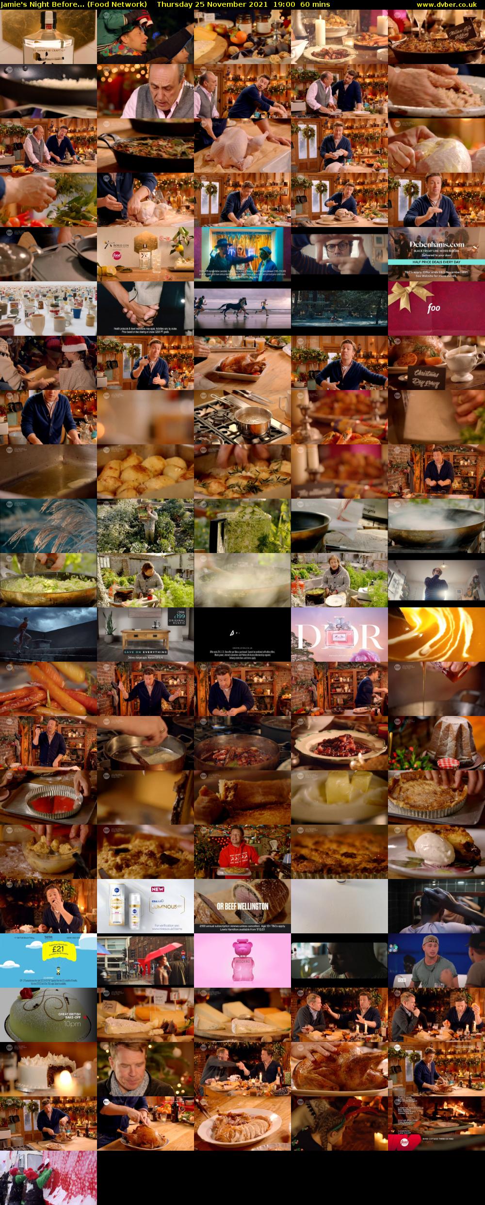 Jamie's Night Before... (Food Network) Thursday 25 November 2021 19:00 - 20:00