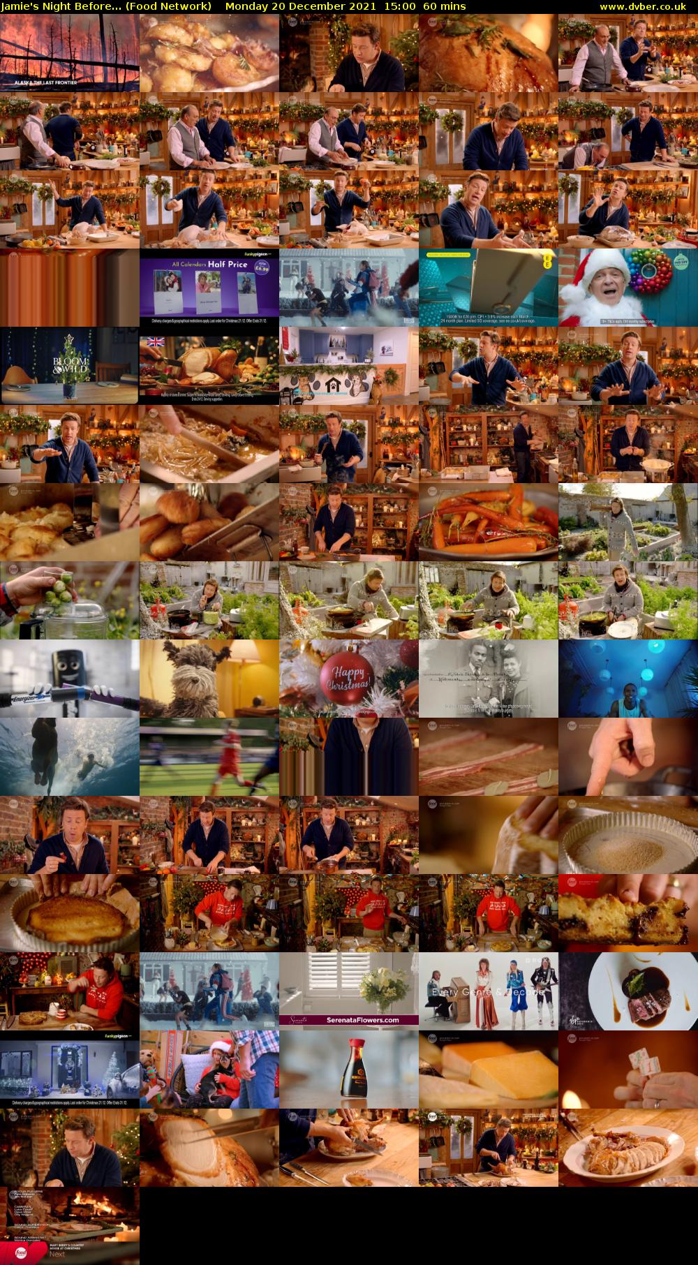 Jamie's Night Before... (Food Network) Monday 20 December 2021 15:00 - 16:00