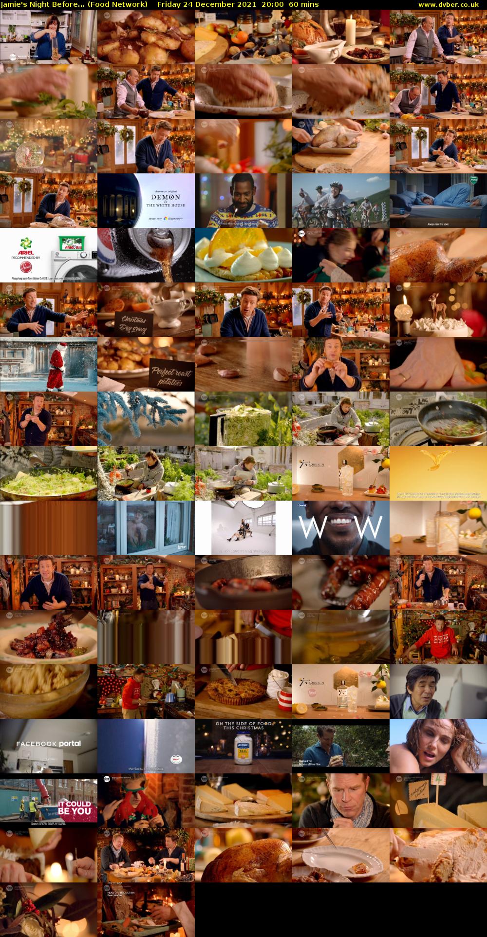 Jamie's Night Before... (Food Network) Friday 24 December 2021 20:00 - 21:00