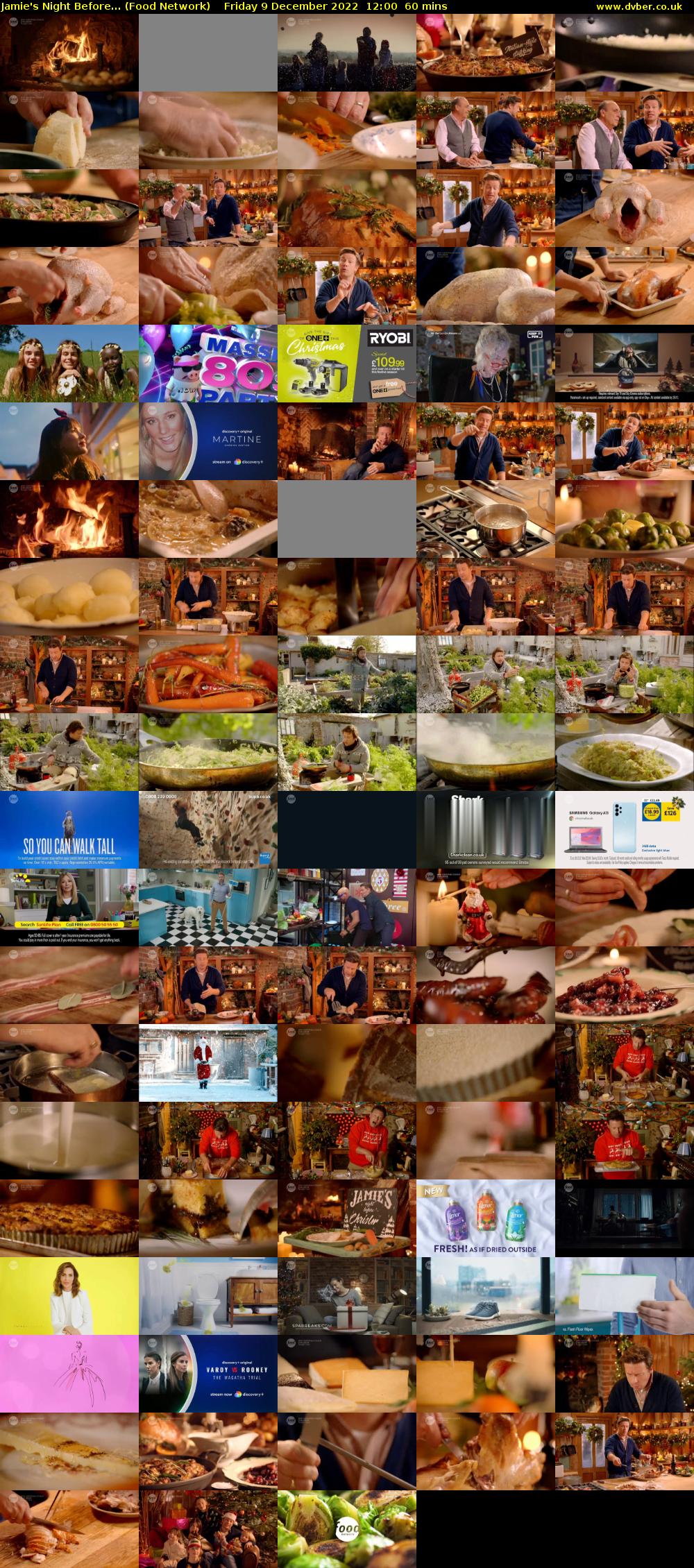 Jamie's Night Before... (Food Network) Friday 9 December 2022 12:00 - 13:00