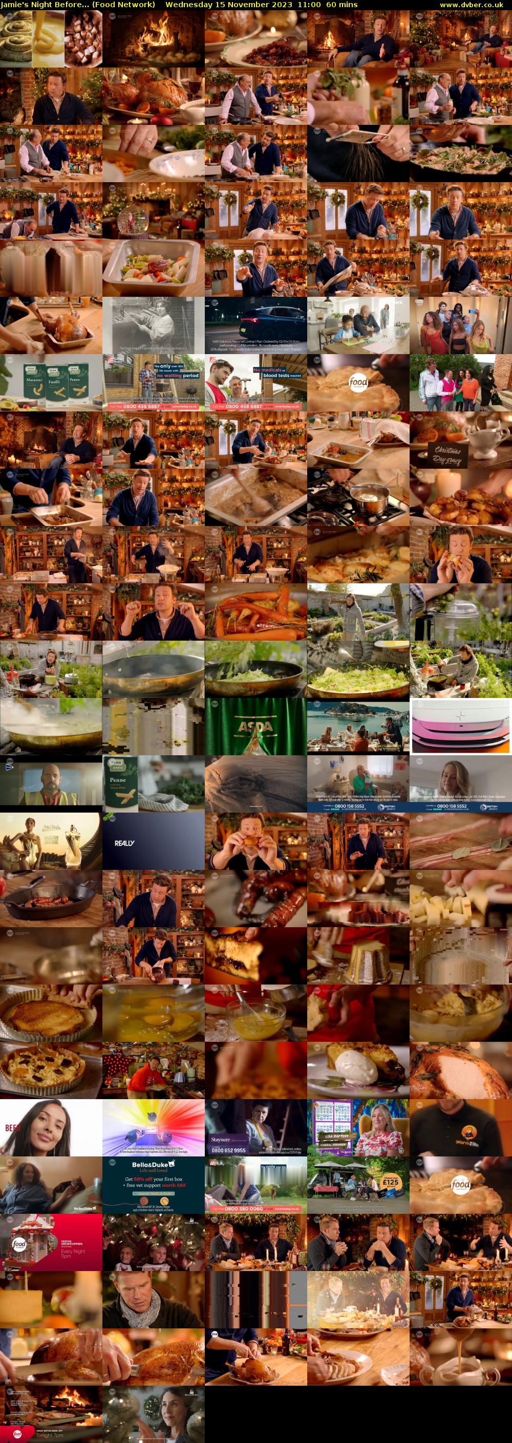 Jamie's Night Before... (Food Network) Wednesday 15 November 2023 11:00 - 12:00
