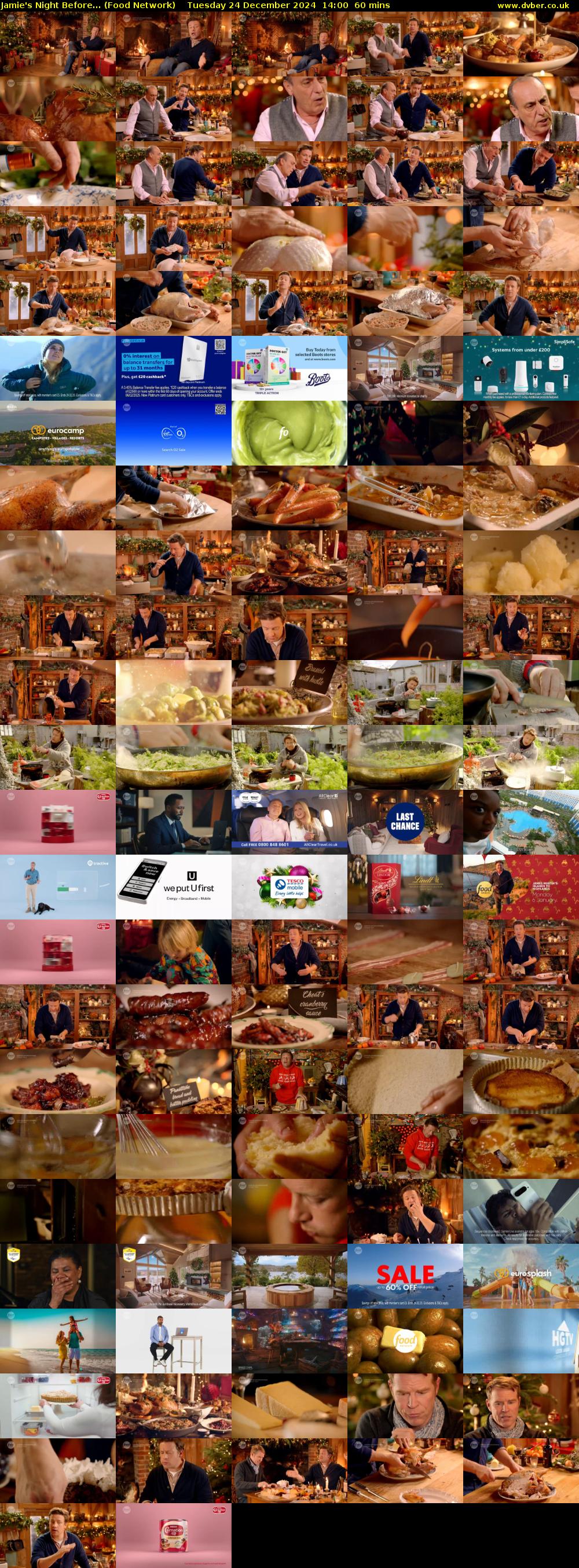 Jamie's Night Before... (Food Network) Tuesday 24 December 2024 14:00 - 15:00