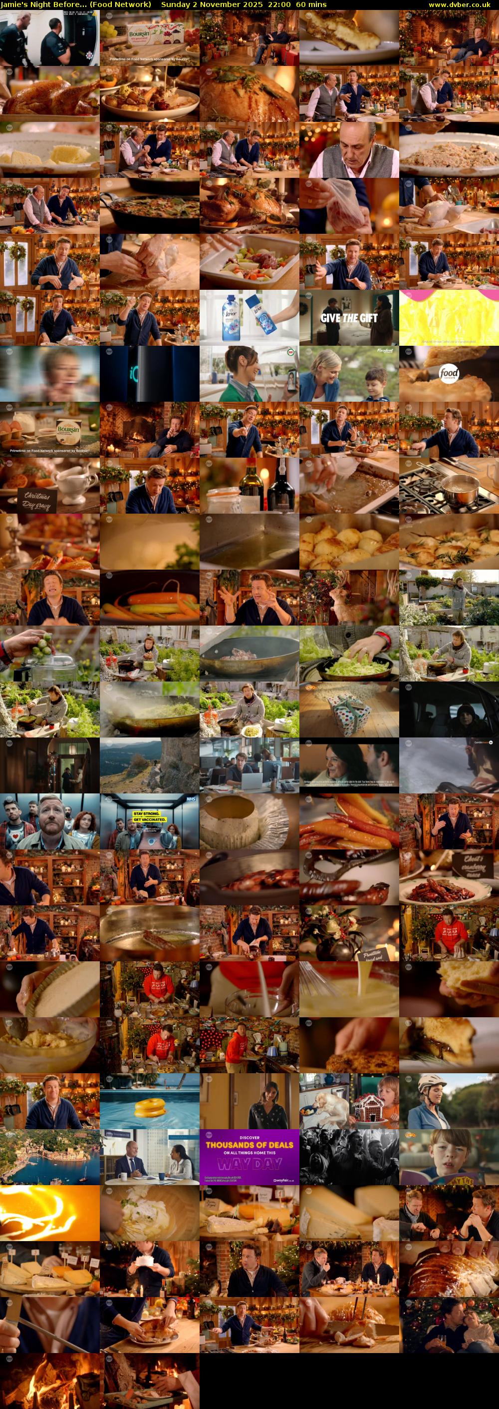 Jamie's Night Before... (Food Network) Sunday 2 November 2025 22:00 - 23:00