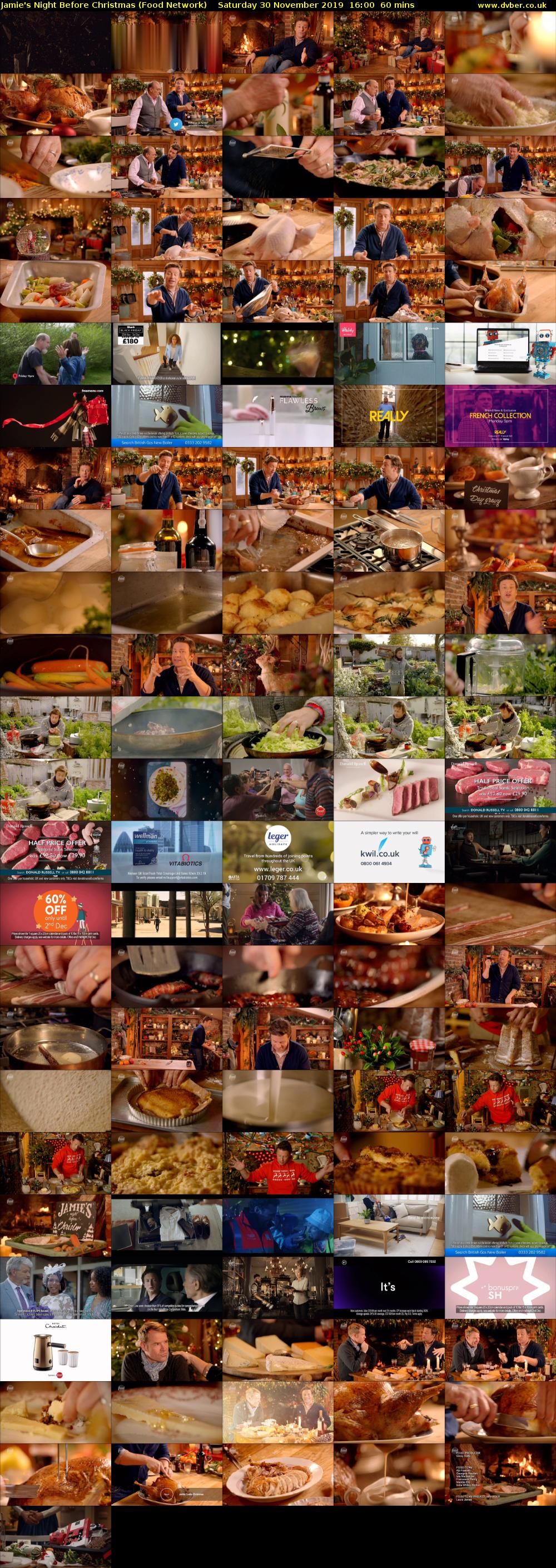 Jamie's Night Before Christmas (Food Network) Saturday 30 November 2019 16:00 - 17:00