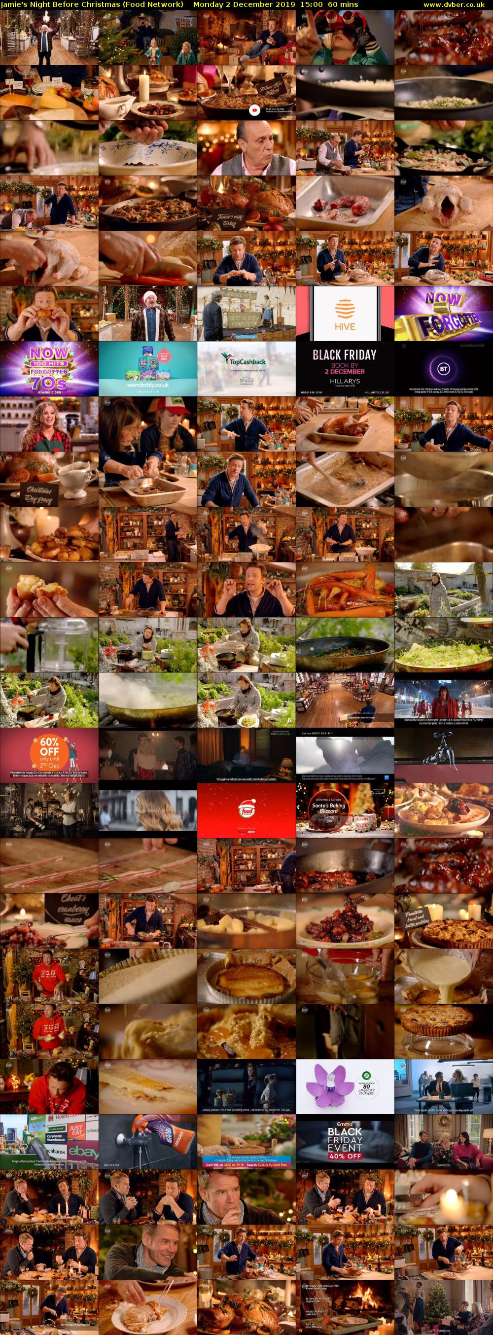 Jamie's Night Before Christmas (Food Network) Monday 2 December 2019 15:00 - 16:00