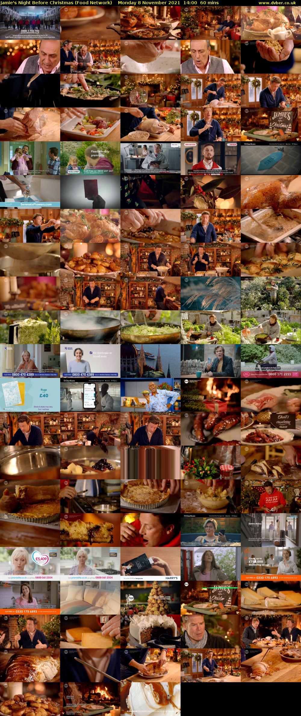 Jamie's Night Before Christmas (Food Network) Monday 8 November 2021 14:00 - 15:00