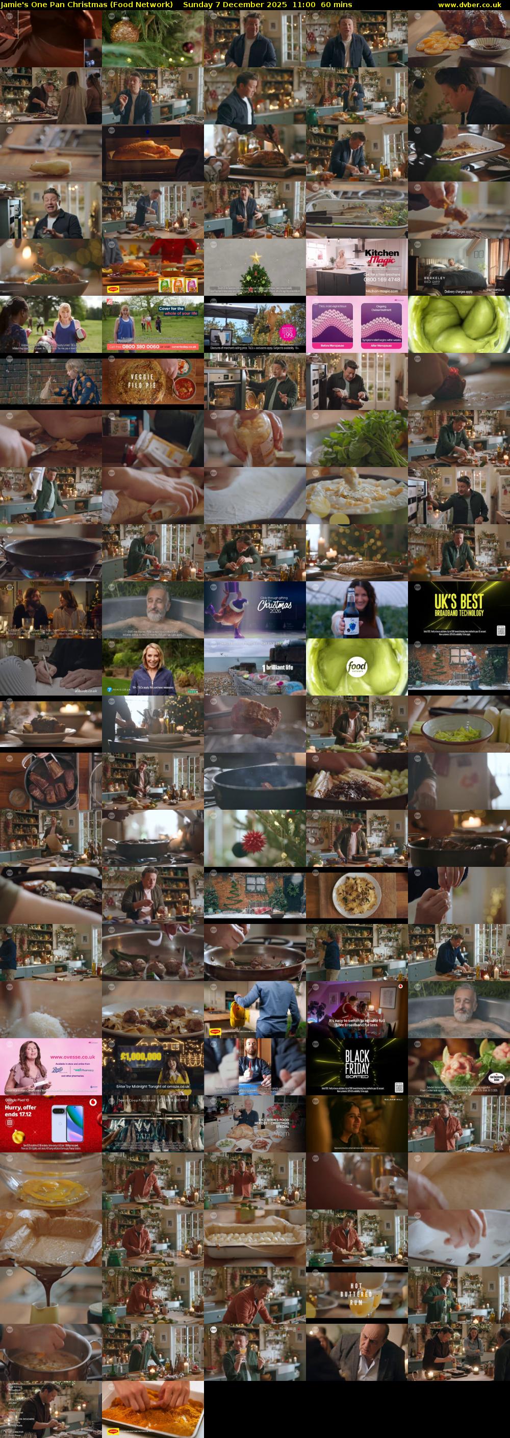 Jamie's One Pan Christmas (Food Network) Sunday 7 December 2025 11:00 - 12:00