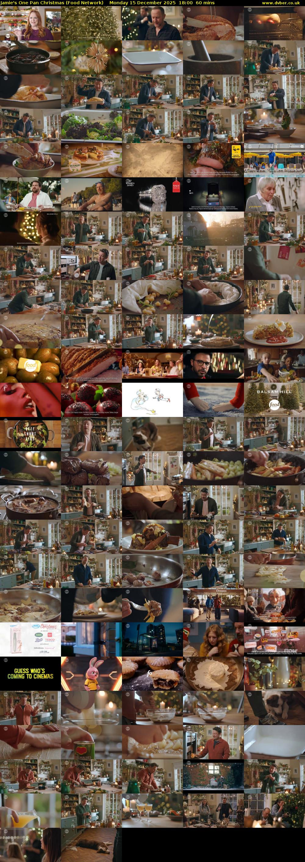 Jamie's One Pan Christmas (Food Network) Monday 15 December 2025 18:00 - 19:00