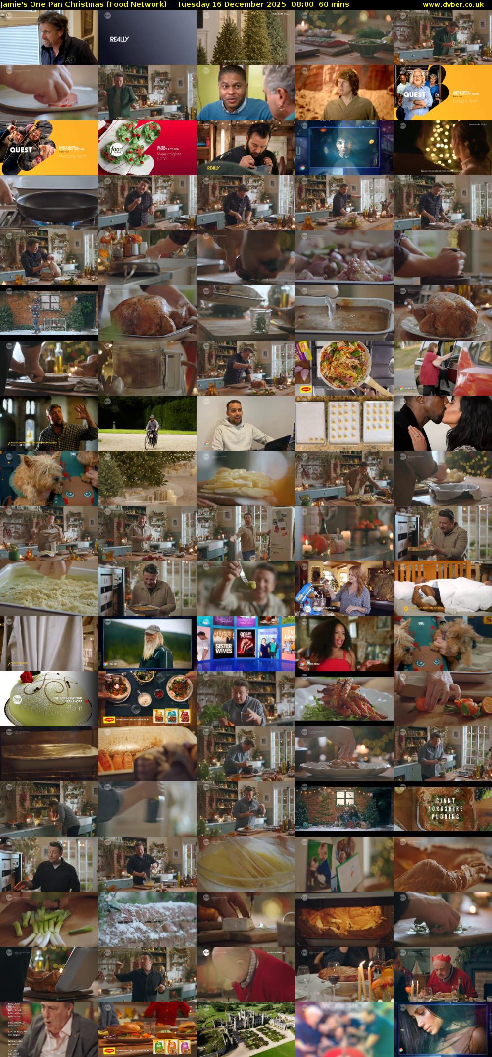 Jamie's One Pan Christmas (Food Network) Tuesday 16 December 2025 08:00 - 09:00