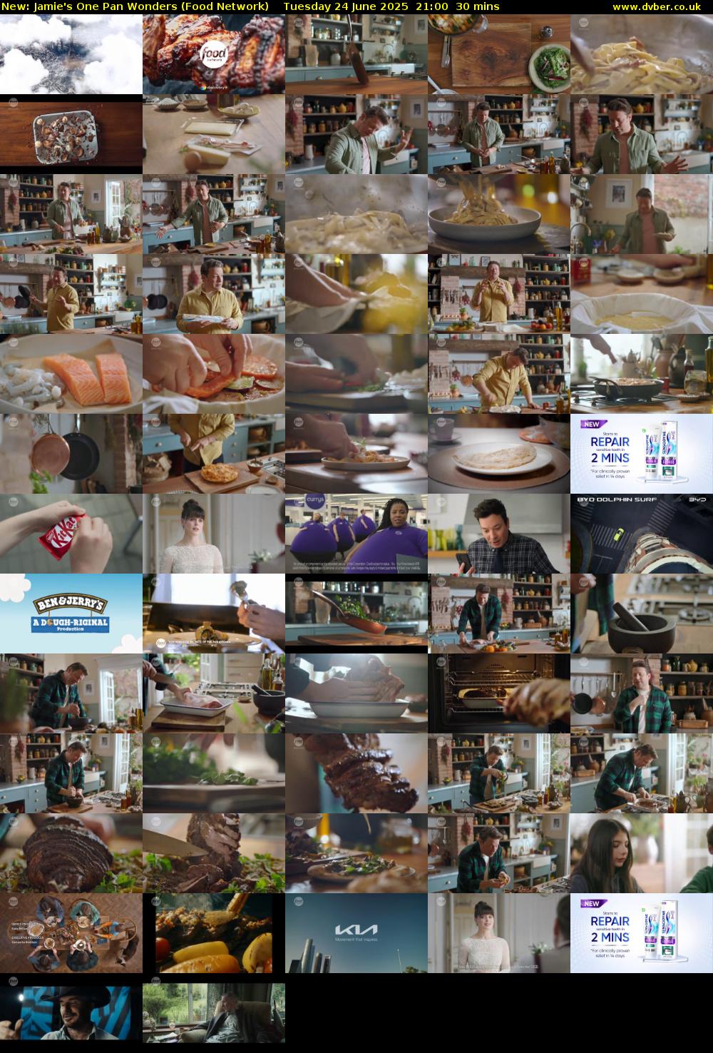Jamie's One Pan Wonders (Food Network) Tuesday 24 June 2025 21:00 - 21:30