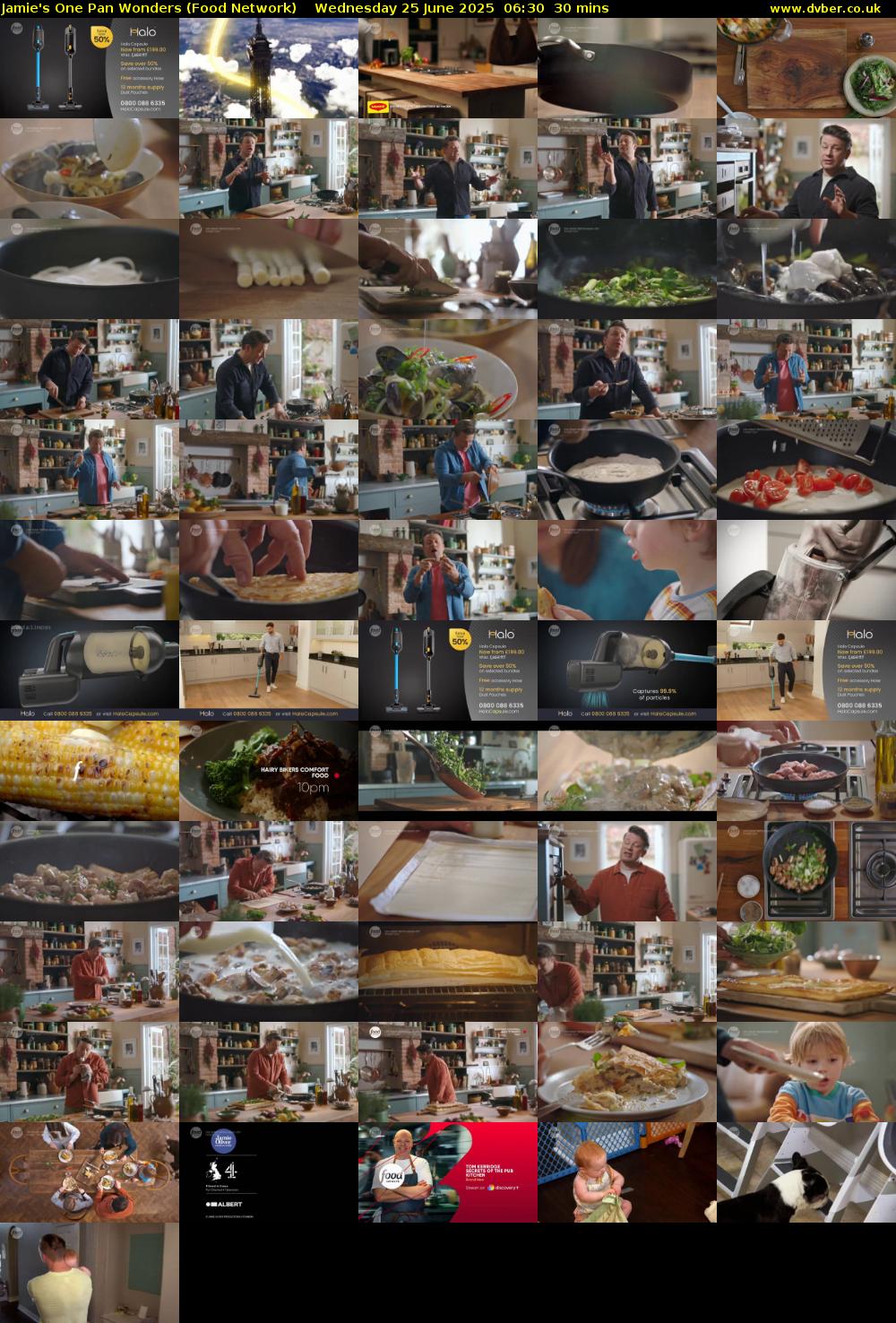 Jamie's One Pan Wonders (Food Network) Wednesday 25 June 2025 06:30 - 07:00