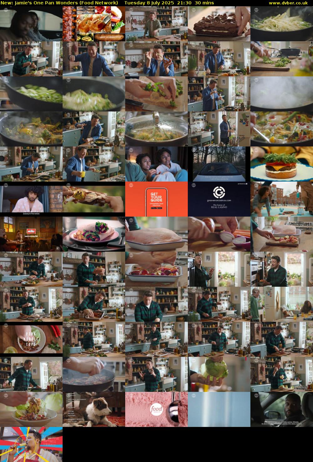 Jamie's One Pan Wonders (Food Network) Tuesday 8 July 2025 21:30 - 22:00