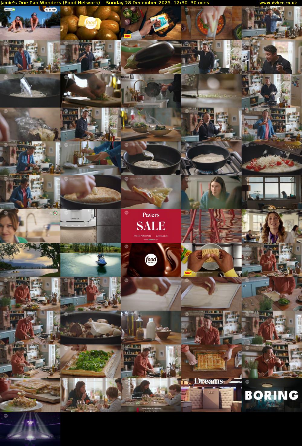 Jamie's One Pan Wonders (Food Network) Sunday 28 December 2025 12:30 - 13:00