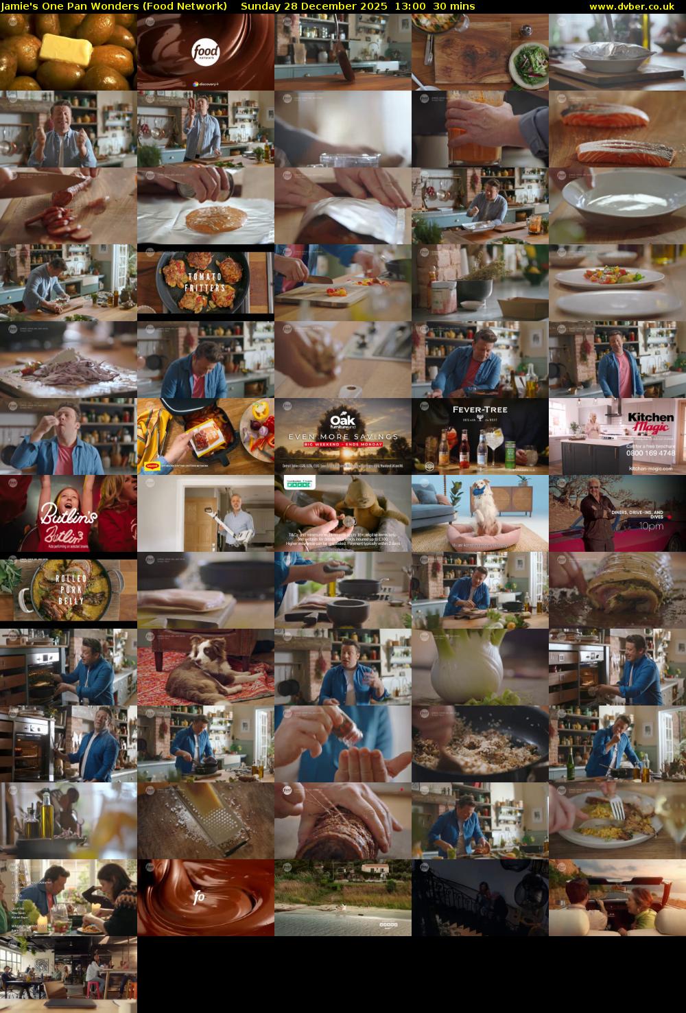 Jamie's One Pan Wonders (Food Network) Sunday 28 December 2025 13:00 - 13:30