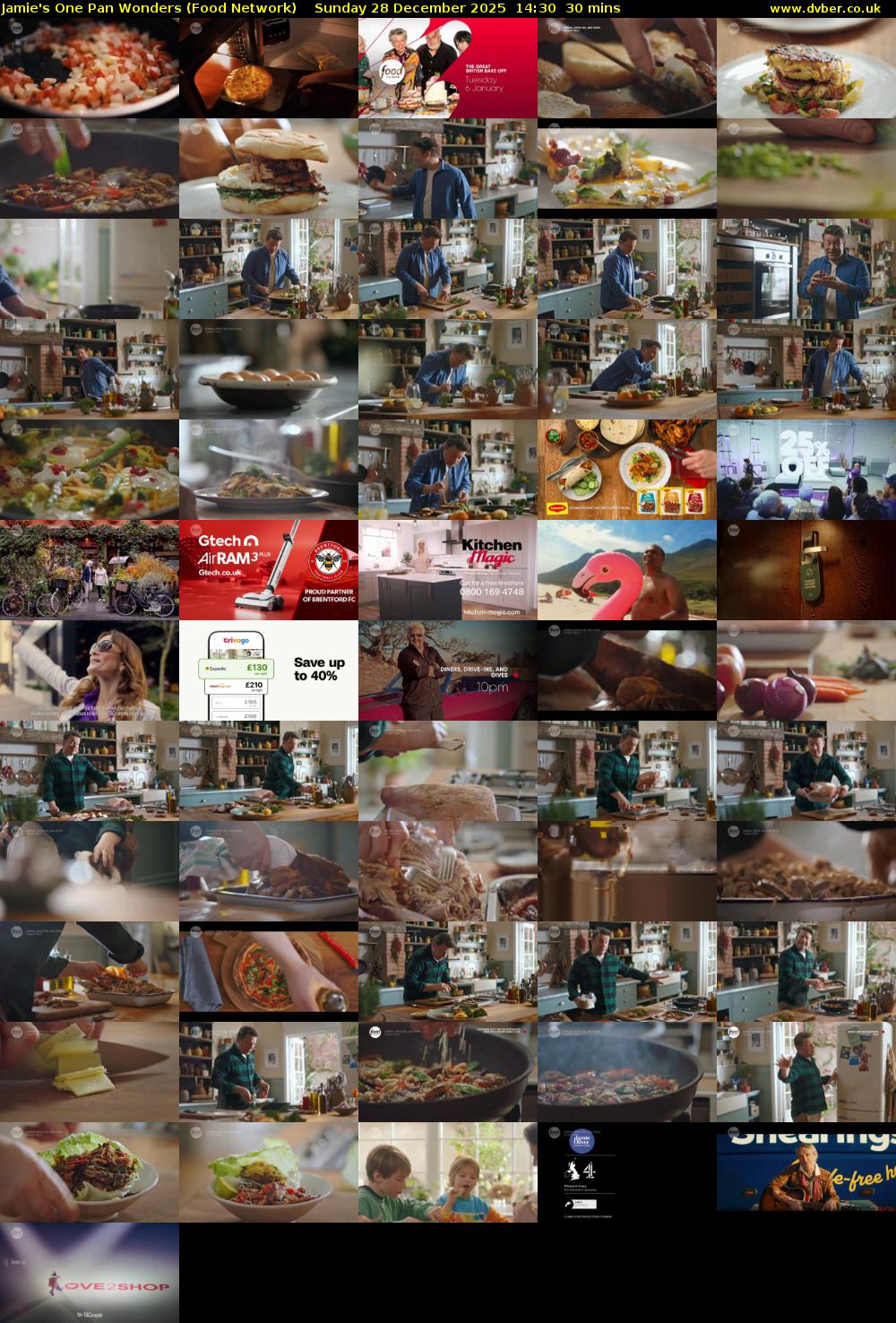 Jamie's One Pan Wonders (Food Network) Sunday 28 December 2025 14:30 - 15:00