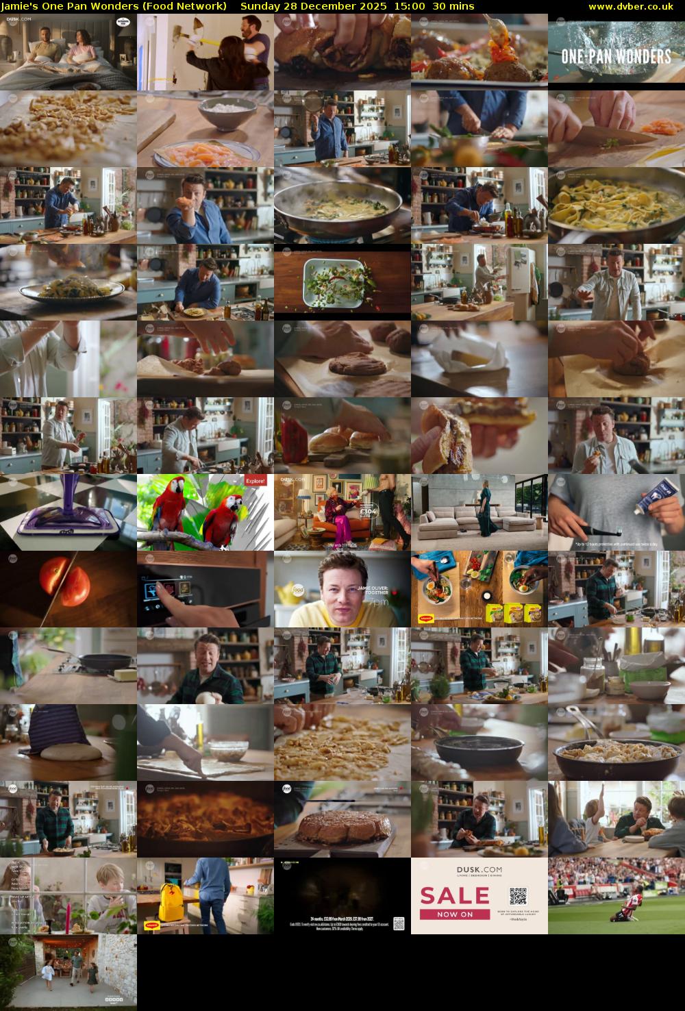 Jamie's One Pan Wonders (Food Network) Sunday 28 December 2025 15:00 - 15:30