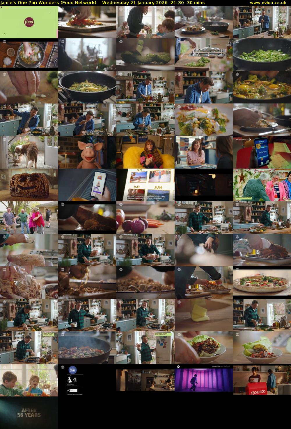 Jamie's One Pan Wonders (Food Network) Wednesday 21 January 2026 21:30 - 22:00