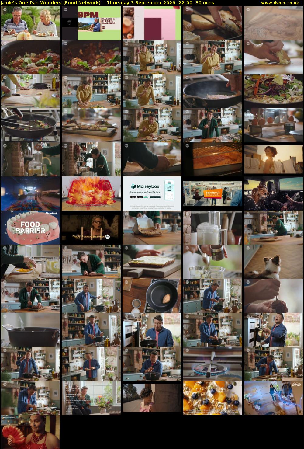 Jamie's One Pan Wonders (Food Network) Thursday 3 September 2026 22:00 - 22:30