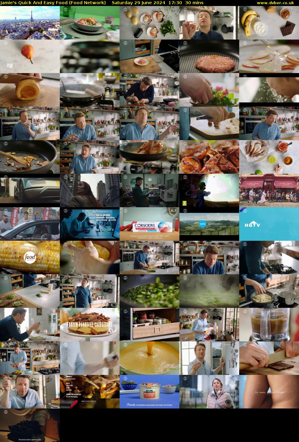 Jamie's Quick And Easy Food (Food Network) Saturday 29 June 2024 17:30 - 18:00