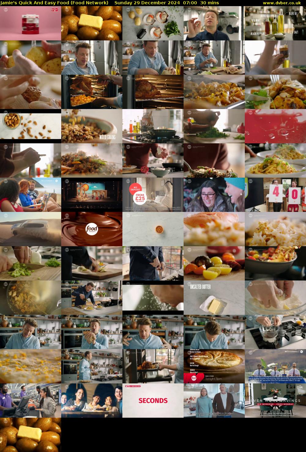 Jamie's Quick And Easy Food (Food Network) Sunday 29 December 2024 07:00 - 07:30