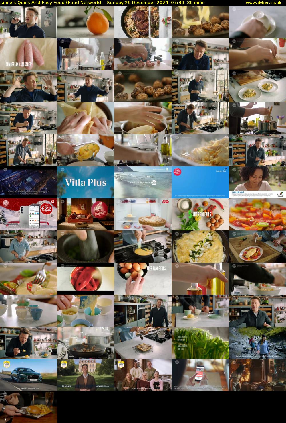 Jamie's Quick And Easy Food (Food Network) Sunday 29 December 2024 07:30 - 08:00