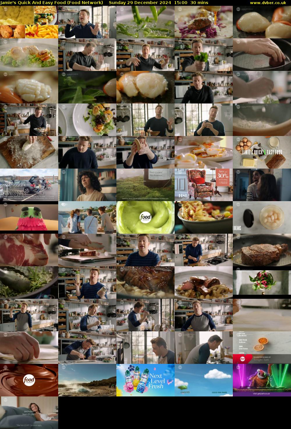 Jamie's Quick And Easy Food (Food Network) Sunday 29 December 2024 15:00 - 15:30