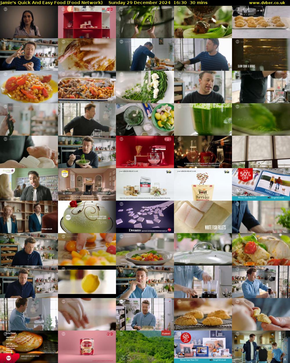 Jamie's Quick And Easy Food (Food Network) Sunday 29 December 2024 16:30 - 17:00