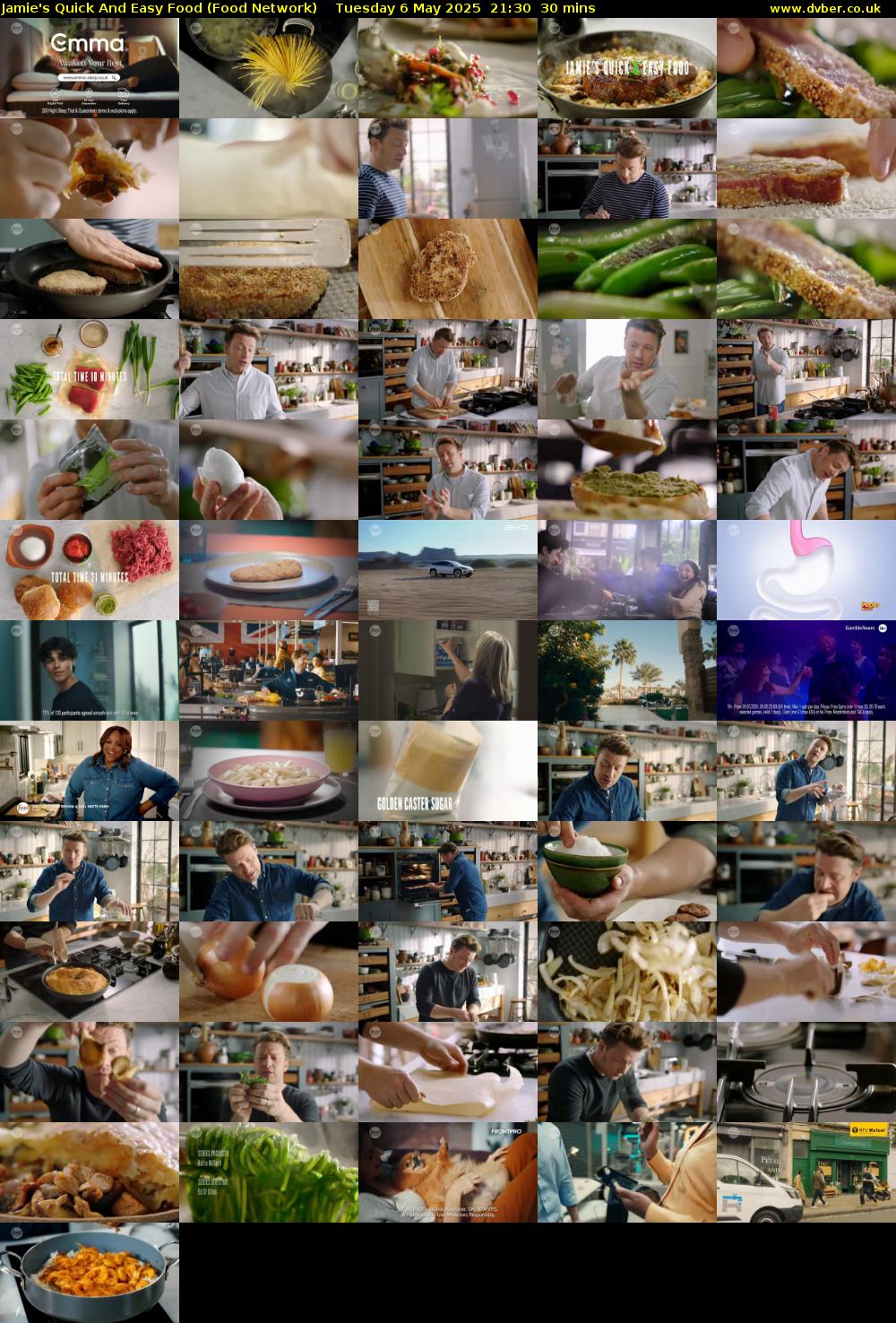 Jamie's Quick And Easy Food (Food Network) Tuesday 6 May 2025 21:30 - 22:00