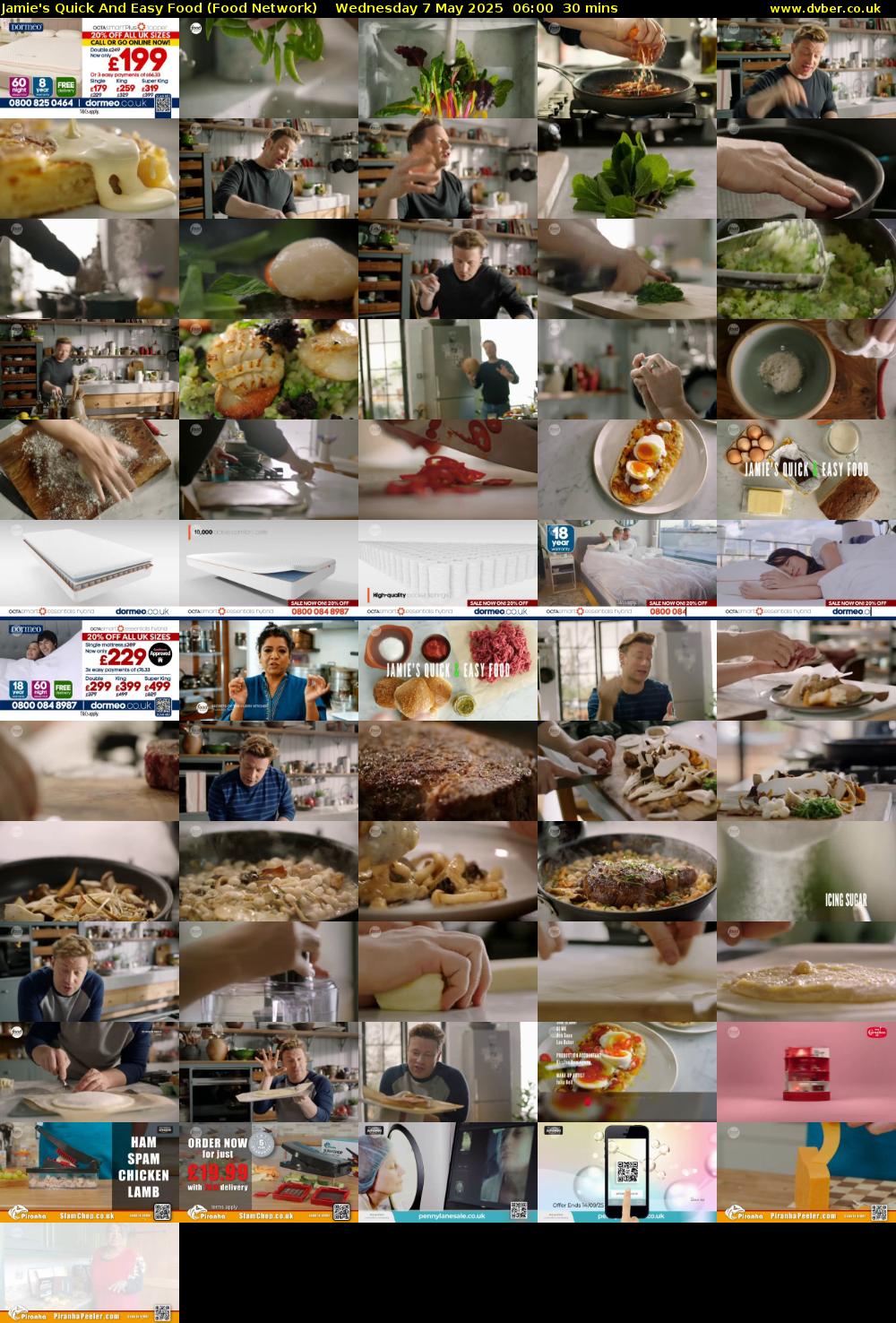 Jamie's Quick And Easy Food (Food Network) Wednesday 7 May 2025 06:00 - 06:30