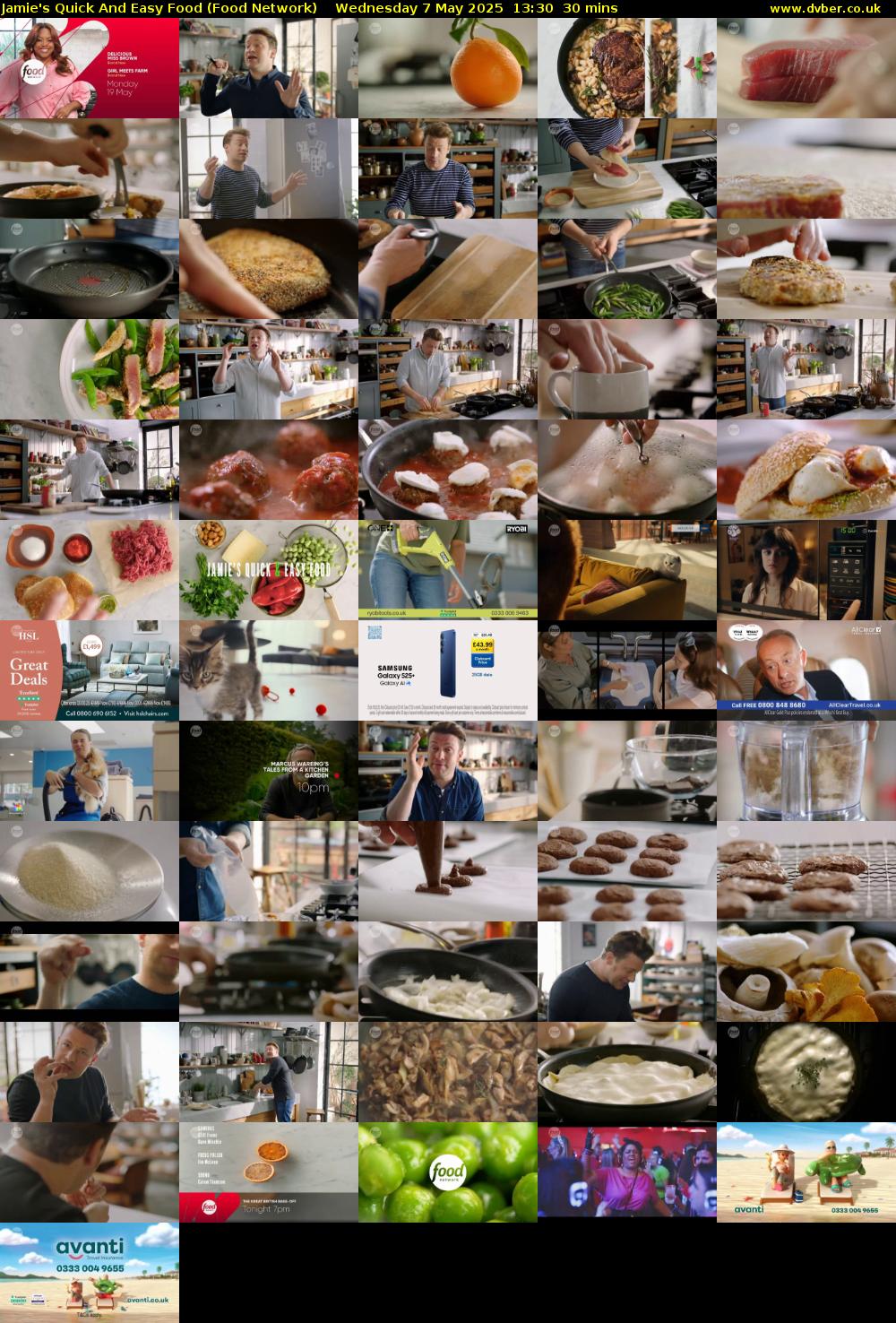 Jamie's Quick And Easy Food (Food Network) Wednesday 7 May 2025 13:30 - 14:00