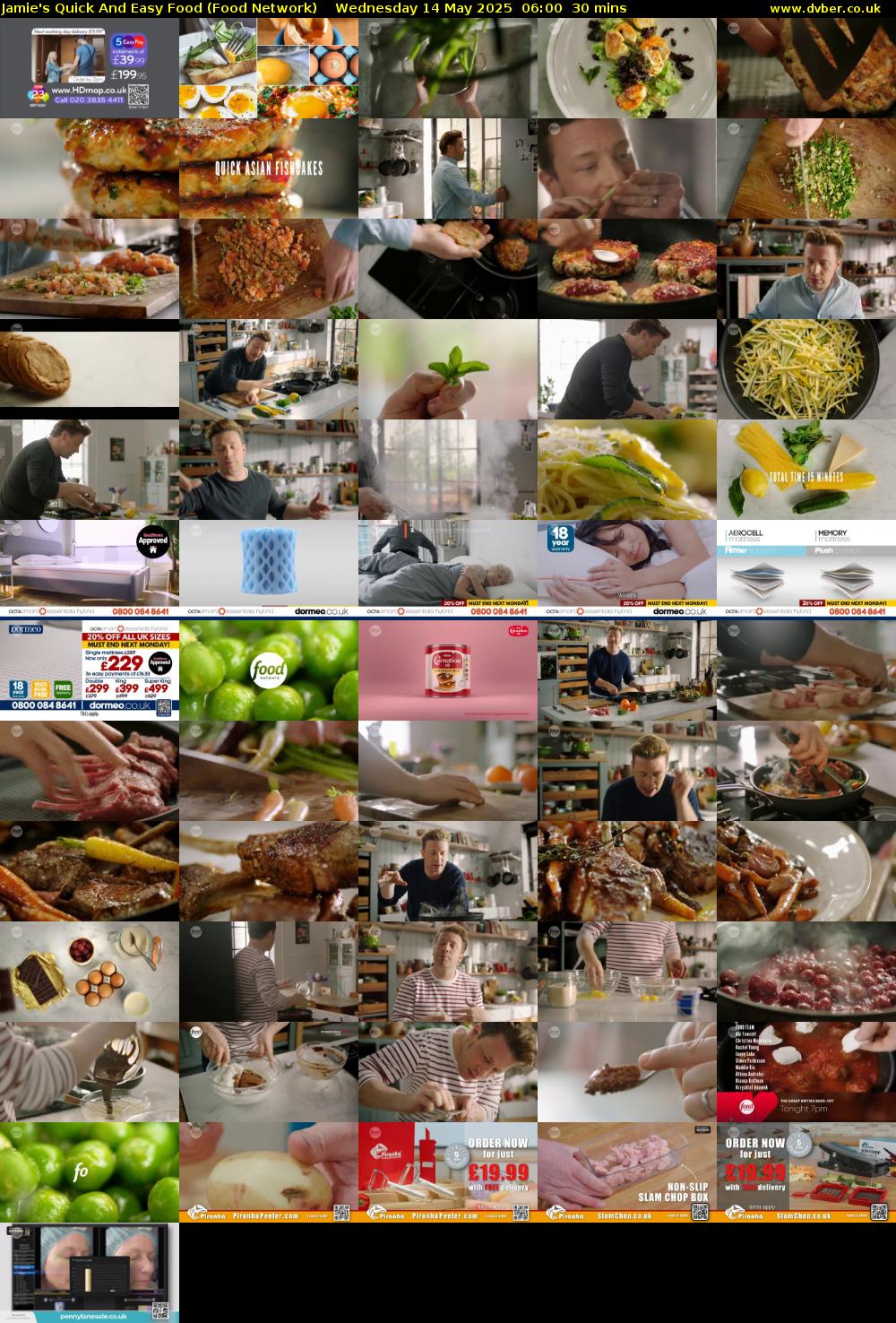 Jamie's Quick And Easy Food (Food Network) Wednesday 14 May 2025 06:00 - 06:30