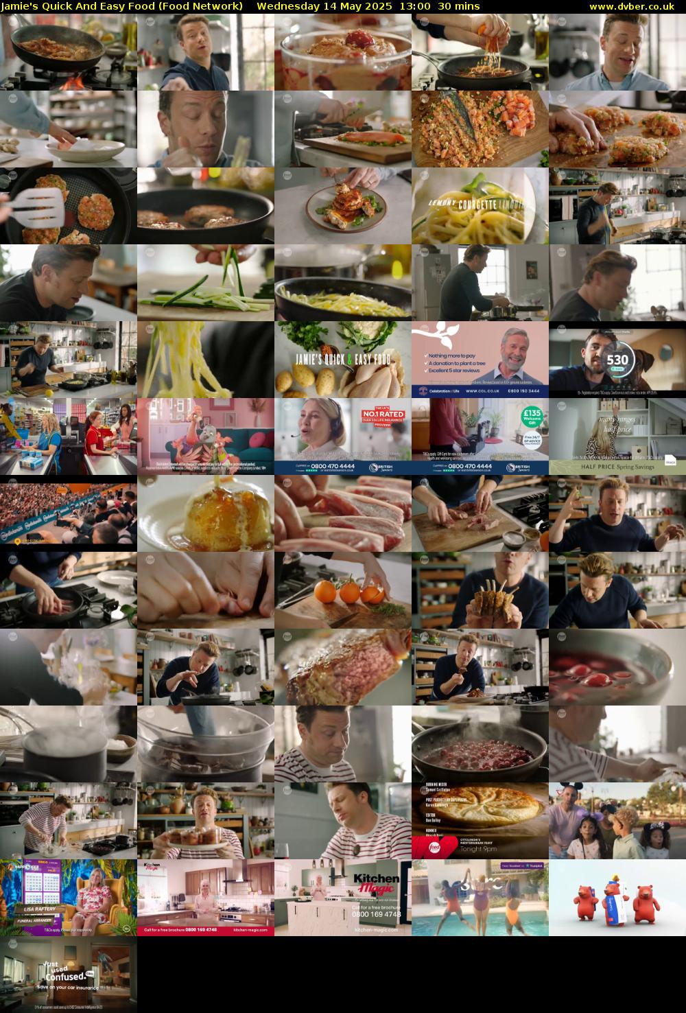 Jamie's Quick And Easy Food (Food Network) Wednesday 14 May 2025 13:00 - 13:30