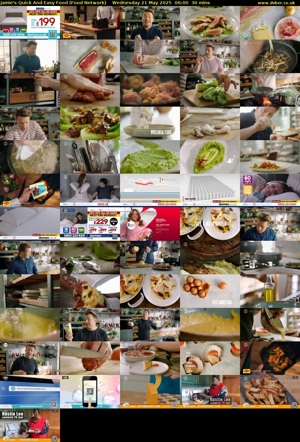 Jamie's Quick And Easy Food (Food Network) Wednesday 21 May 2025 06:00 - 06:30