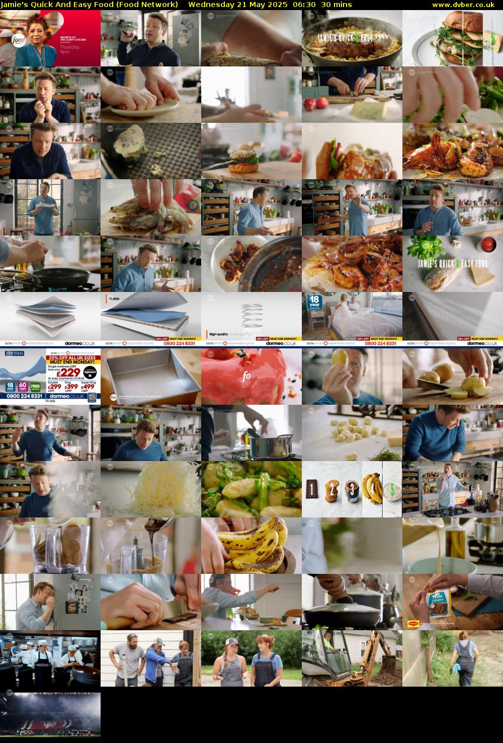 Jamie's Quick And Easy Food (Food Network) Wednesday 21 May 2025 06:30 - 07:00