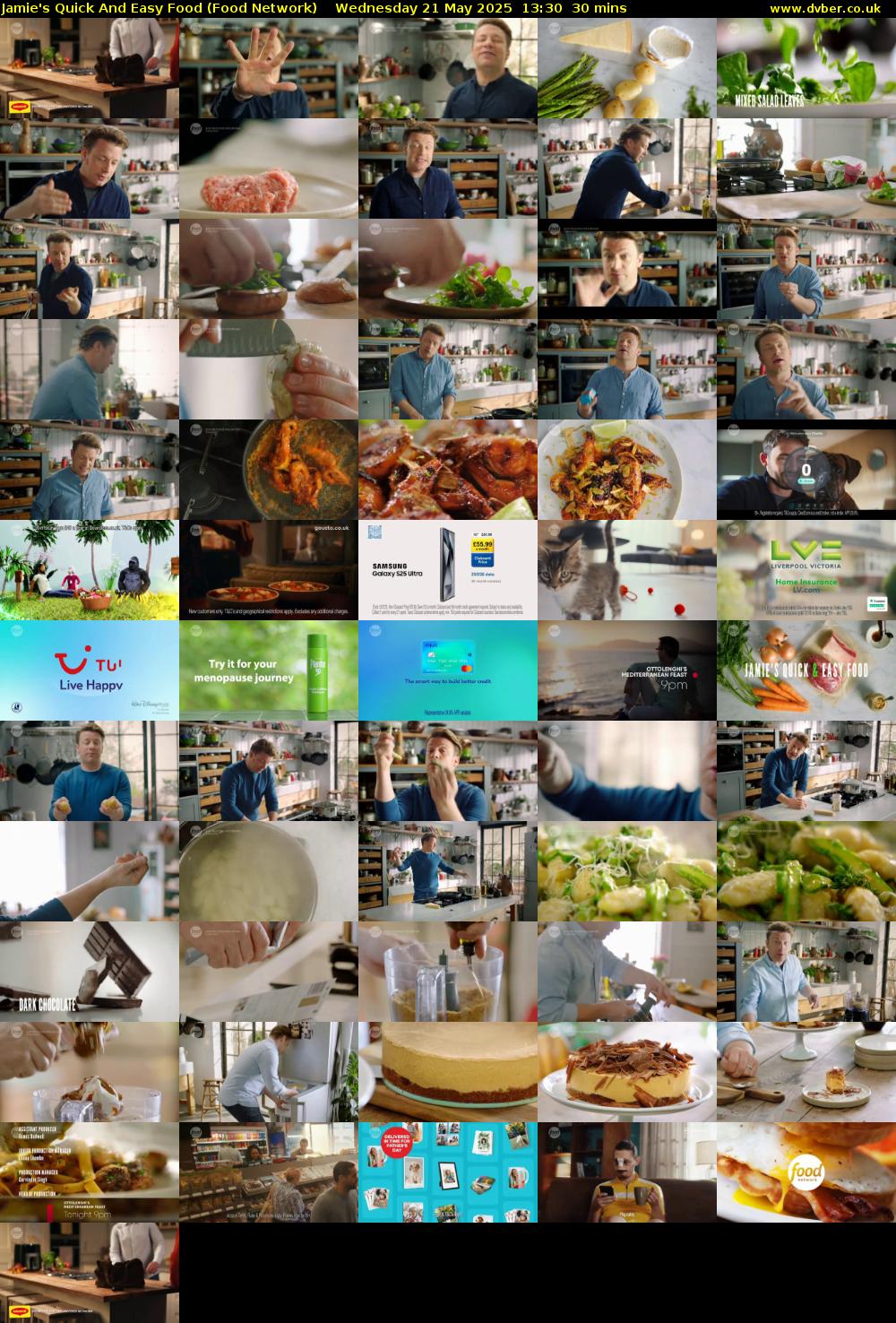 Jamie's Quick And Easy Food (Food Network) Wednesday 21 May 2025 13:30 - 14:00