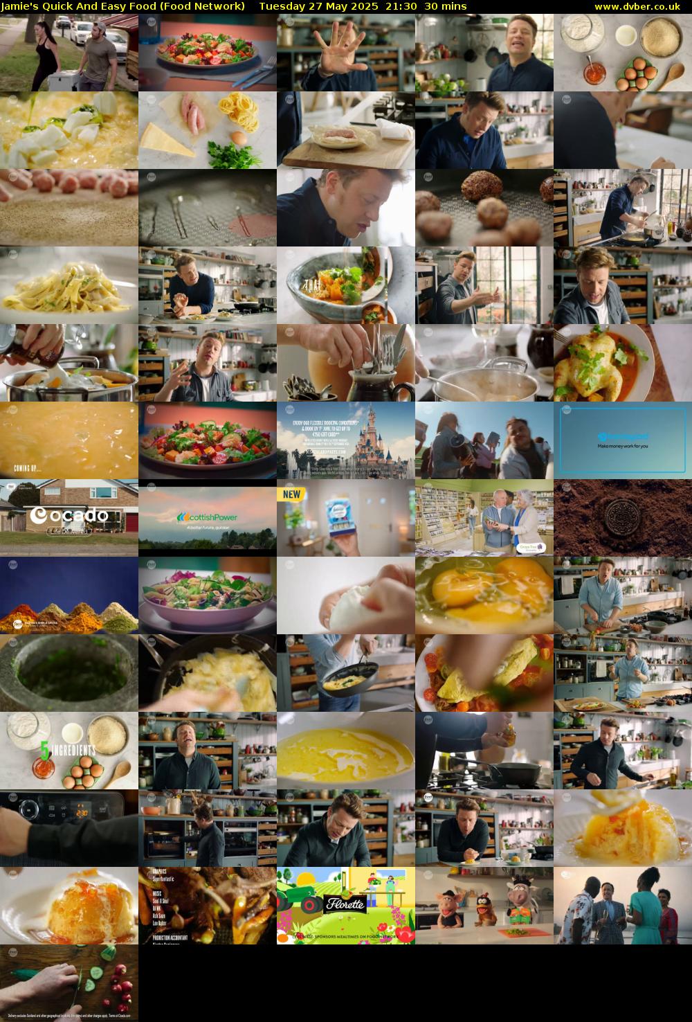 Jamie's Quick And Easy Food (Food Network) Tuesday 27 May 2025 21:30 - 22:00