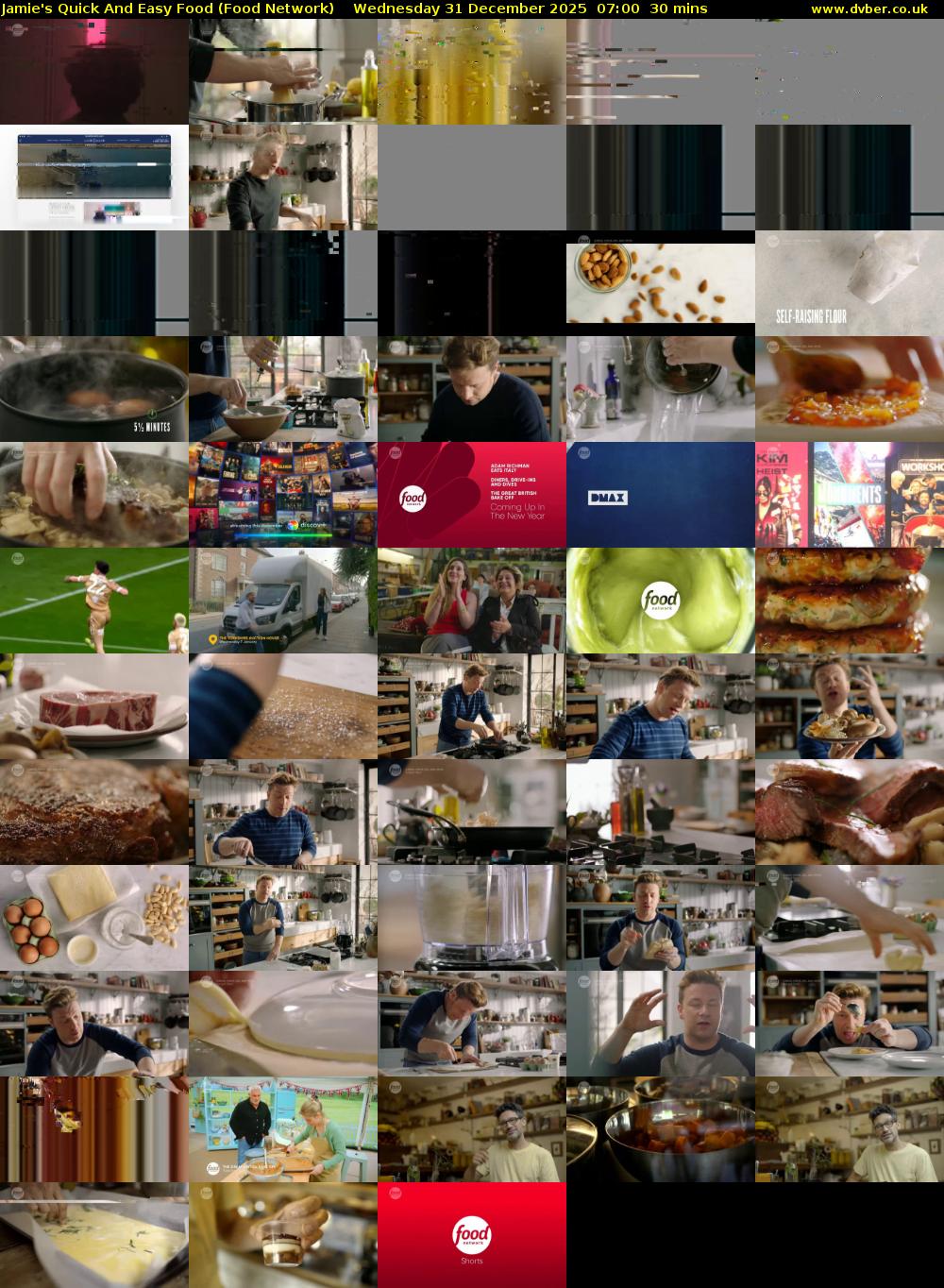 Jamie's Quick And Easy Food (Food Network) Wednesday 31 December 2025 07:00 - 07:30