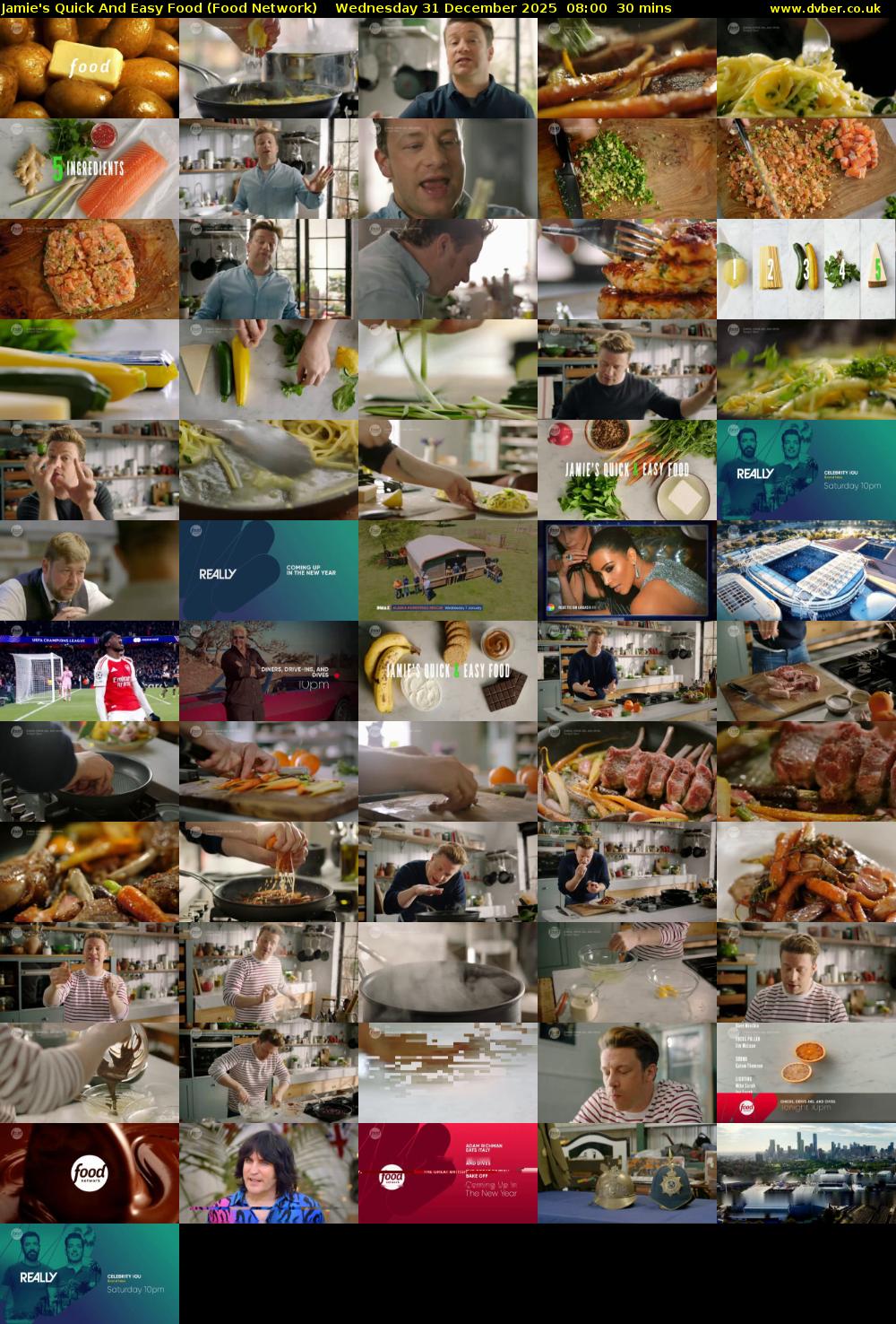 Jamie's Quick And Easy Food (Food Network) Wednesday 31 December 2025 08:00 - 08:30