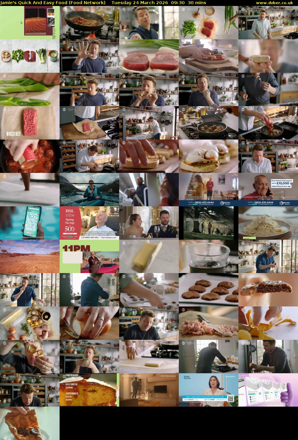 Jamie's Quick And Easy Food (Food Network) Tuesday 24 March 2026 09:30 - 10:00