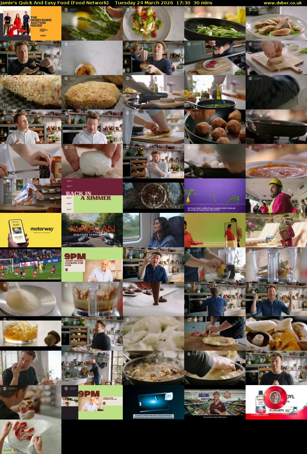 Jamie's Quick And Easy Food (Food Network) Tuesday 24 March 2026 17:30 - 18:00