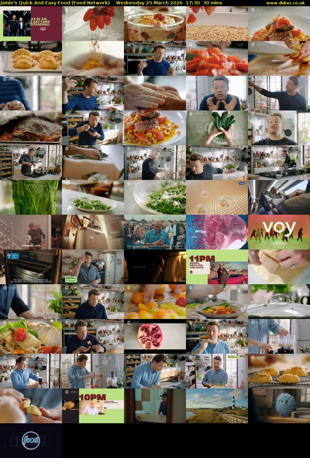 Jamie's Quick And Easy Food (Food Network) Wednesday 25 March 2026 17:30 - 18:00