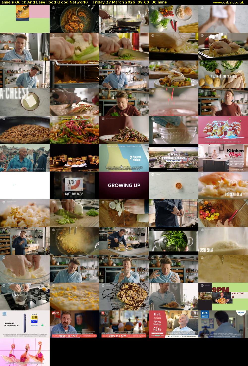Jamie's Quick And Easy Food (Food Network) Friday 27 March 2026 09:00 - 09:30